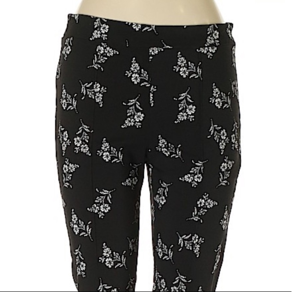 Jules & Leopold Floral Mid-Rise Skinny Pants sz M - Picture 2 of 3
